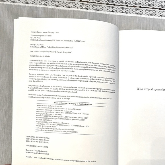 Geometry ForThe Artist Textbook Paperback By Catherine‎ A Gorini Art Math - Picture 5 of 11